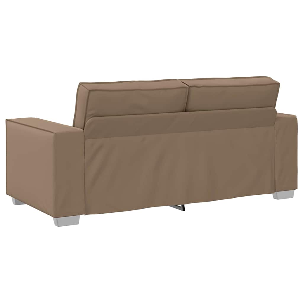 Faux Leather 3 Seater Sofa - Vantage Home