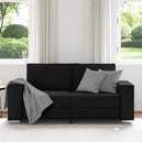 Faux Leather 3 Seater Sofa - Vantage Home