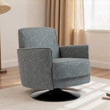 Faux Leather Accent Chair 75cm Wide With Thick Padding - Velmora