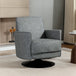 Faux Leather Accent Chair 75cm Wide With Thick Padding - Velmora
