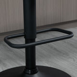 Faux Leather Adjustable Retro Bar Stools Swivel in Set Of 2 - Velmora