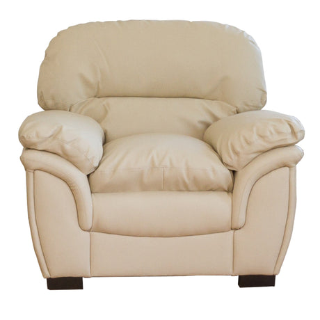 Faux Leather Armchair 109cm Wide - Kensington Home