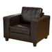 Faux Leather Armchair 91cm Wide - Kensington Home