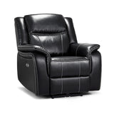 Faux Leather Armchair Electric Recliner - Galaxy Tech