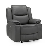Faux Leather Armchair Electric Recliner - Harald