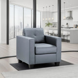 Faux Leather Armchair - Jerry