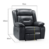 Faux Leather Armchair Recliner - Novie