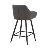 Faux Leather Bar Chair 60cm Wide - Charm