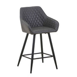 Faux Leather Bar Chair 60cm Wide - Charm