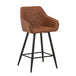 Faux Leather Bar Chair 60cm Wide - Charm