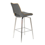 Faux Leather Bar Chair With Swivel Function - Mako