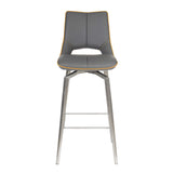 Faux Leather Bar Chair With Swivel Function - Mako