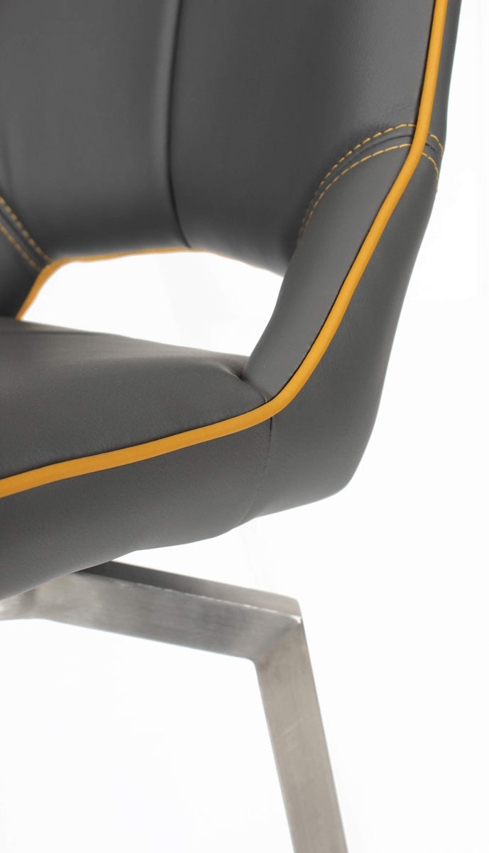 Faux Leather Bar Chair With Swivel Function - Mako