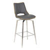 Faux Leather Bar Chair With Swivel Function - Mako