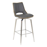 Faux Leather Bar Chair With Swivel Function - Mako