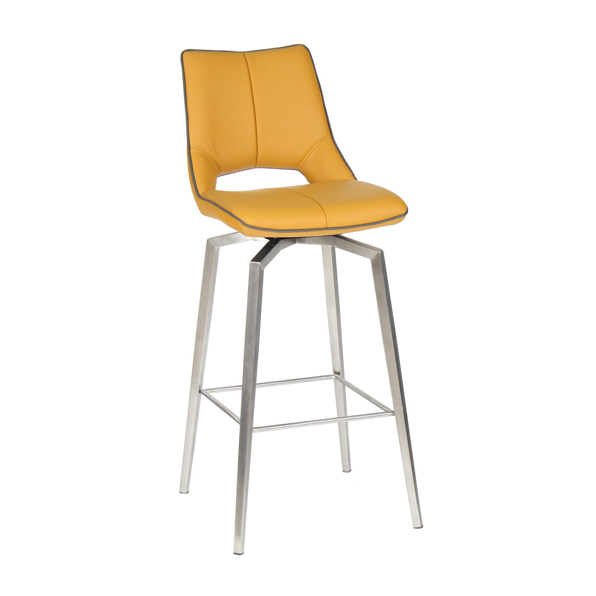 Faux Leather Bar Chair With Swivel Function - Mako