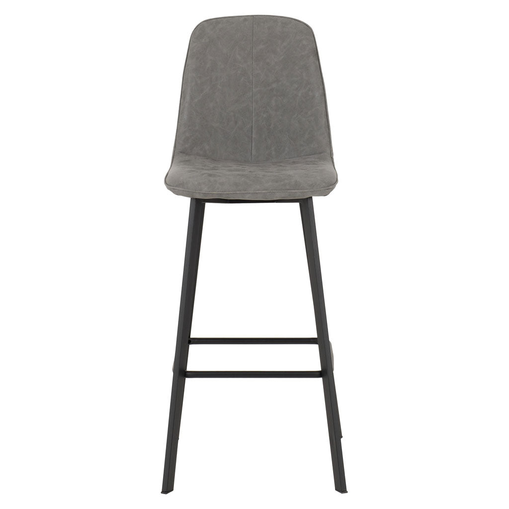 Faux Leather Bar Chairs in Set Of 2 - Quebec