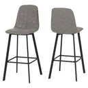 Faux Leather Bar Chairs in Set Of 2 - Quebec