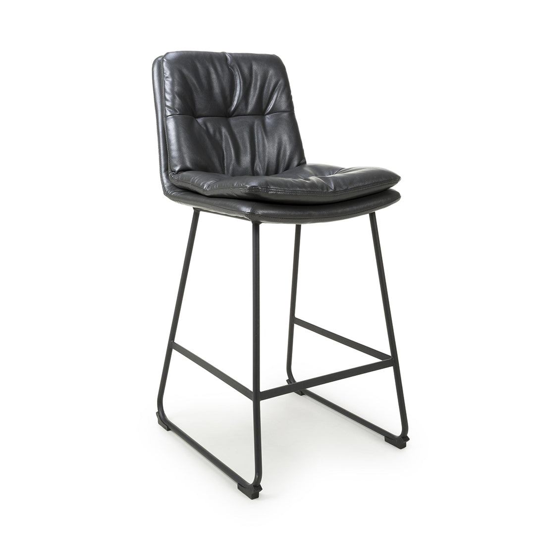Faux Leather Bar Chairs in Set Of 2 - Argyle