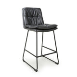 Faux Leather Bar Chairs in Set Of 2 - Argyle