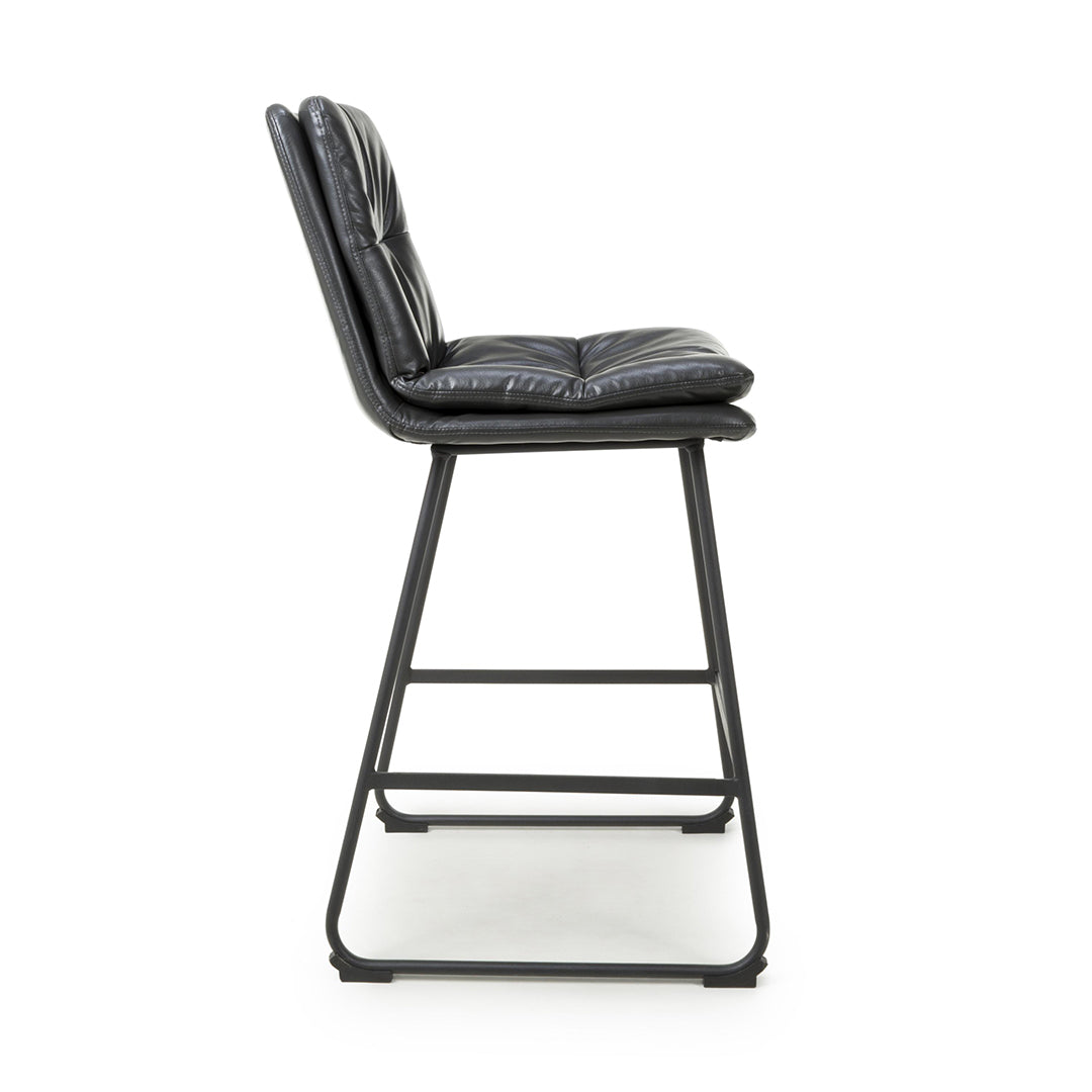 Faux Leather Bar Chairs in Set Of 2 - Argyle