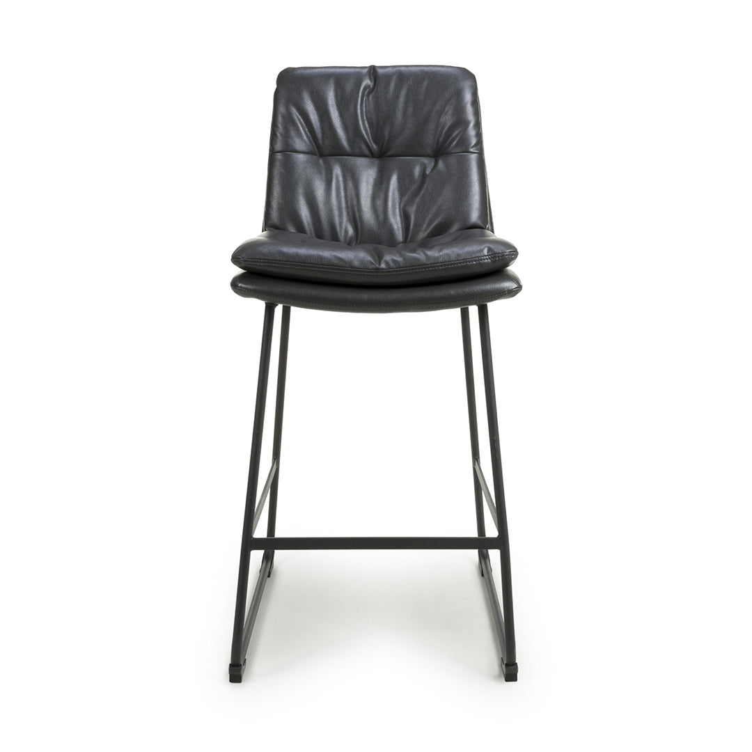 Faux Leather Bar Chairs in Set Of 2 - Argyle