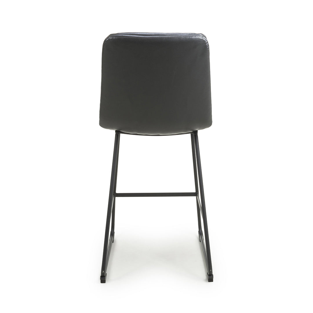 Faux Leather Bar Chairs in Set Of 2 - Argyle