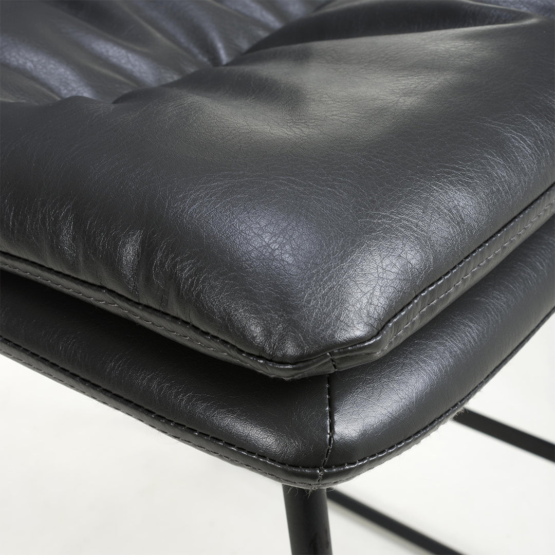 Faux Leather Bar Chairs in Set Of 2 - Argyle