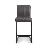 Faux Leather Bar Chairs in Set Of 2 Cantilever - Archer