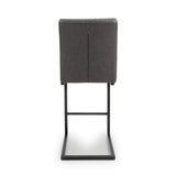 Faux Leather Bar Chairs in Set Of 2 Cantilever - Archer