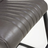 Faux Leather Bar Chairs in Set Of 2 Cantilever - Archer