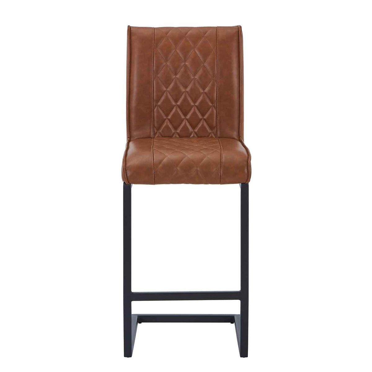Faux Leather Bar Stool 41cm Wide - Warwick