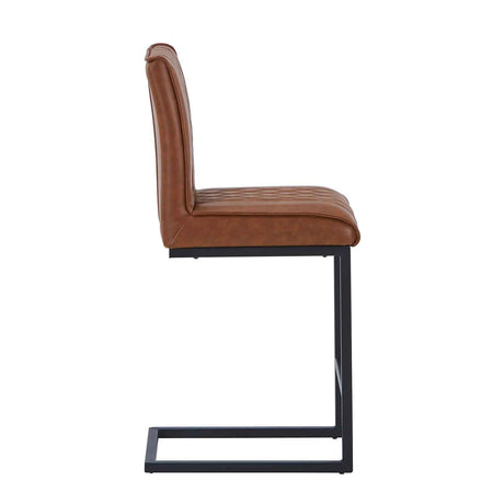 Faux Leather Bar Stool 41cm Wide - Warwick