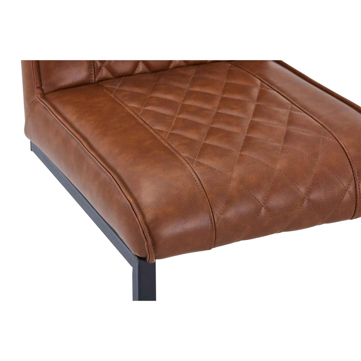 Faux Leather Bar Stool 41cm Wide - Warwick