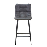Faux Leather Bar Stool 42cm Wide - Alnwick