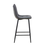 Faux Leather Bar Stool 42cm Wide - Alnwick