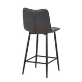 Faux Leather Bar Stool 42cm Wide - Alnwick