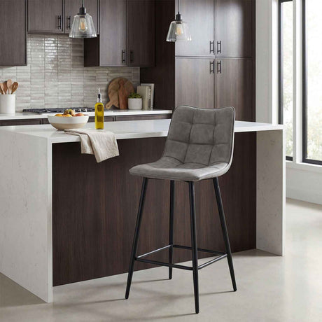 Faux Leather Bar Stool 42cm Wide - Alnwick