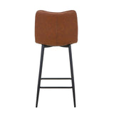 Faux Leather Bar Stool 42cm Wide - Alnwick