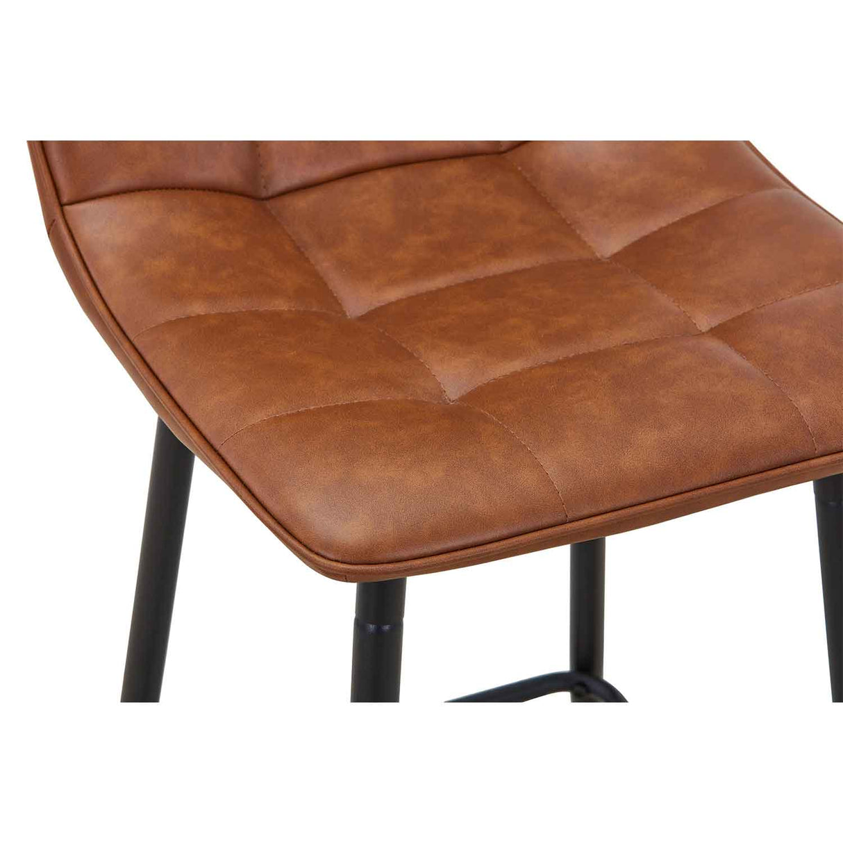 Faux Leather Bar Stool 42cm Wide - Alnwick