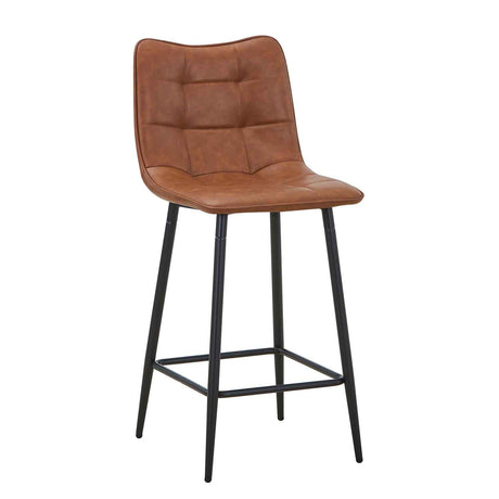 Faux Leather Bar Stool 42cm Wide - Alnwick