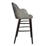 Faux Leather Bar Stool - Aztec