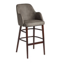 Faux Leather Bar Stool - Aztec