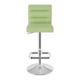 Faux Leather Bar Stool With Chrome Base - Dunley