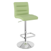Faux Leather Bar Stool With Chrome Base - Dunley