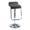 Faux Leather Bar Stool With Polished Chrome Base - Chelwood