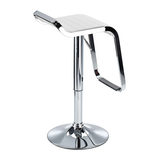 Faux Leather Bar Stool With Polished Chrome Base - Chelwood