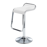 Faux Leather Bar Stool With Polished Chrome Base - Chelwood