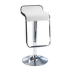 Faux Leather Bar Stool With Polished Chrome Base - Chelwood