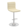 Faux Leather Bar Stool With Polished Chrome Base - Halverton